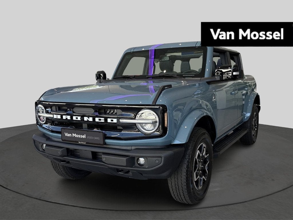 Ford Bronco 2.7i Outer Banks - Prijs voor professionelen, Auto's, Ford USA, Automaat, Stof, 1250 kg, Blauw