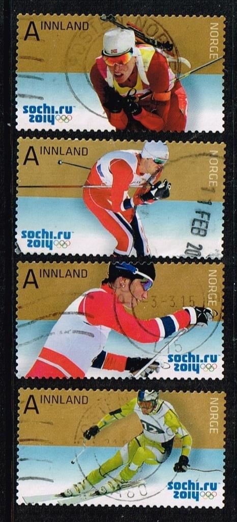 Timbres de Norvège - K 5737 - jeux d'hiver, Envoi, Norvège, Affranchi