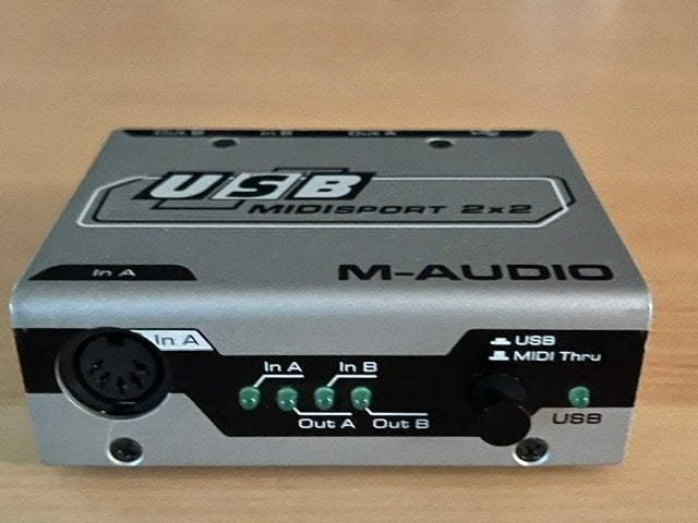 M-Audio Midisport 2x2 MIDI Interface, Enlèvement ou Envoi, Utilisé