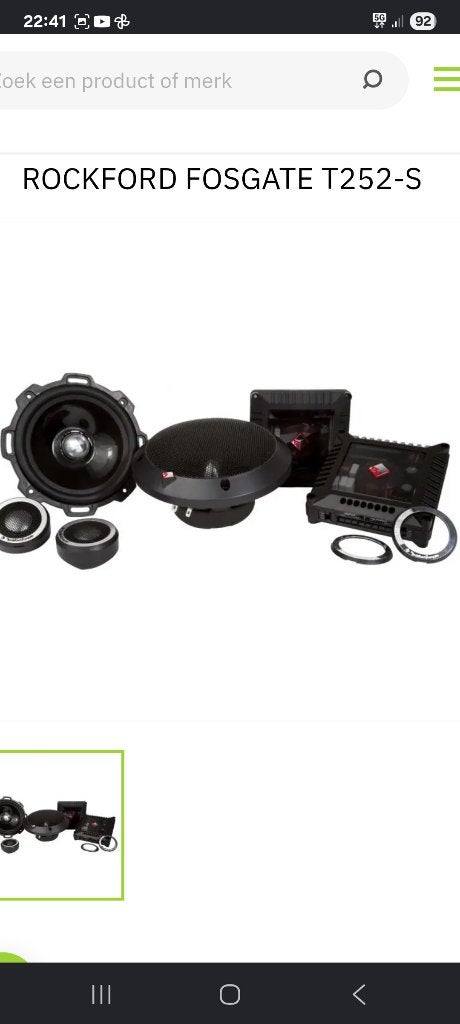 t 252-s rockford fosgate, Auto diversen, Autospeakers, Ophalen, Nieuw