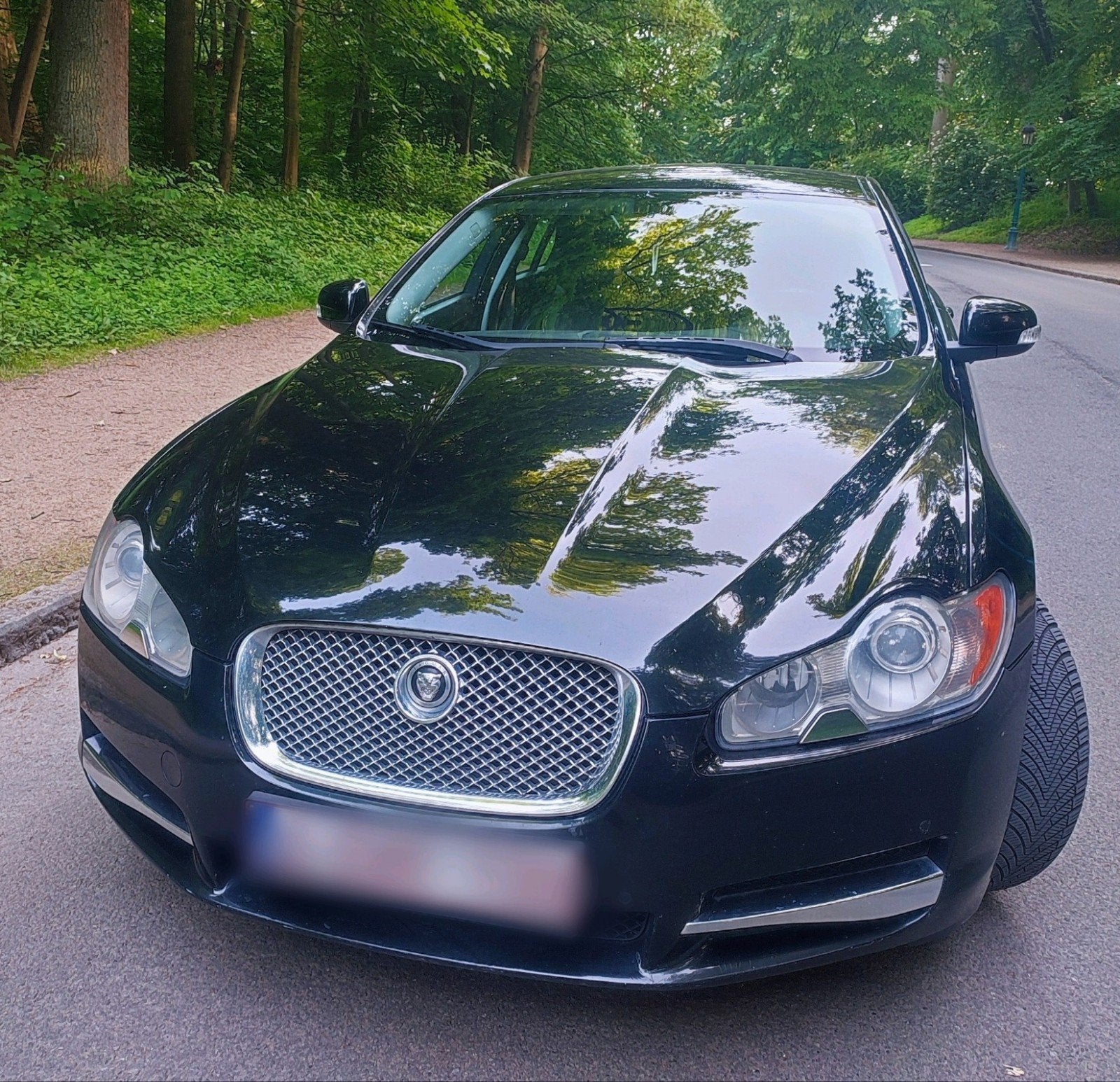 Jaguar XF 2.7 V6 Diesel, avec ou sans CT, mécanique ok, Autos, Cuir, Achat, Entretenue par le concessionnaire, Noir
