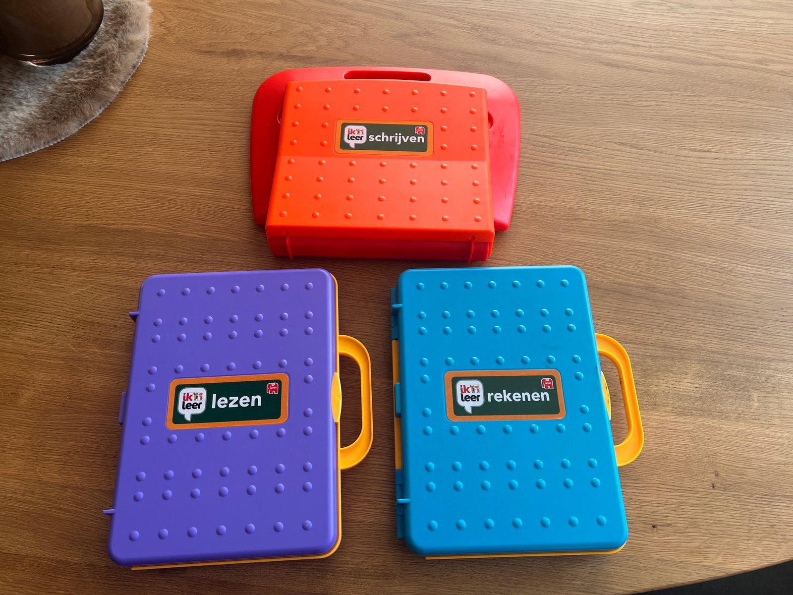 Jumbo “Ik Leer.Lezen, Schrijven & Rekenen 3 complete koffers, Hobby en Vrije tijd, Ophalen, Zo goed als nieuw