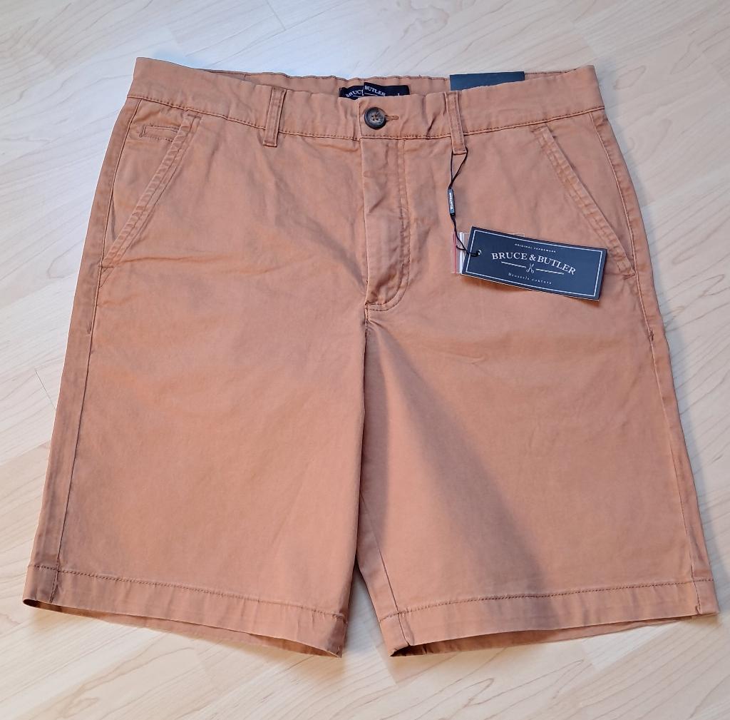 Nieuwe short Bruce & Butler maat Large., Kleding | Heren, Broeken en Pantalons, Maat 52/54 (L), Bruin, Ophalen of Verzenden, Nieuw