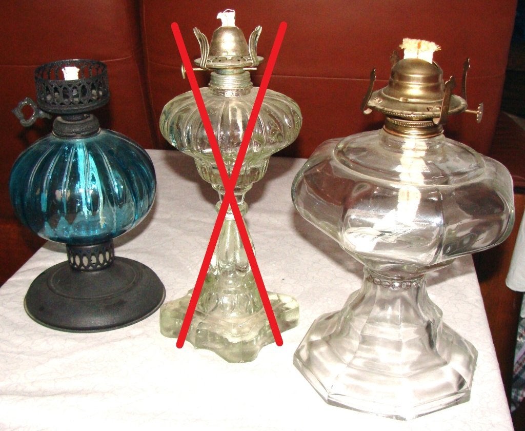 2 XPetroleumlamp (zonder glas), Antiek en Kunst, Ophalen of Verzenden