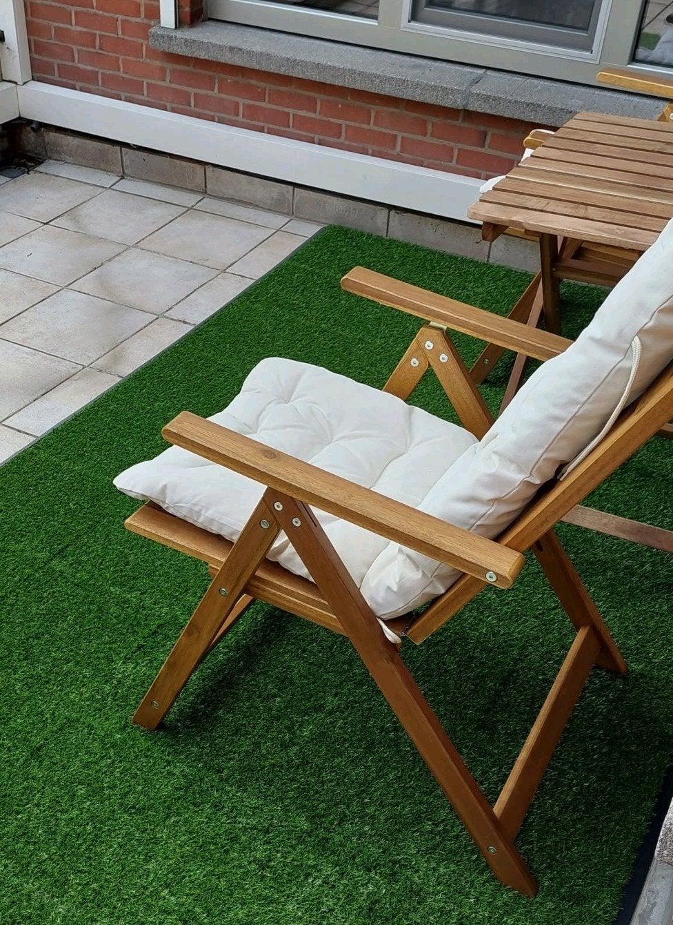 IKEA houten tuinmeubelset, Tuin en Terras, Ophalen, Zo goed als nieuw