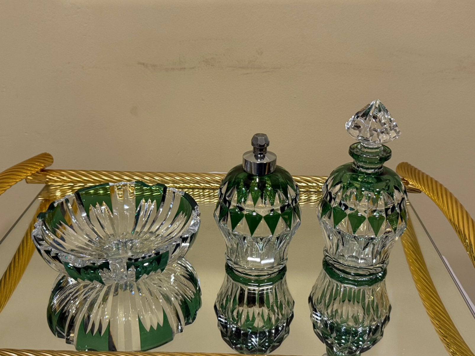 Val Saint Lambert toiletset, Antiek en Kunst, Ophalen