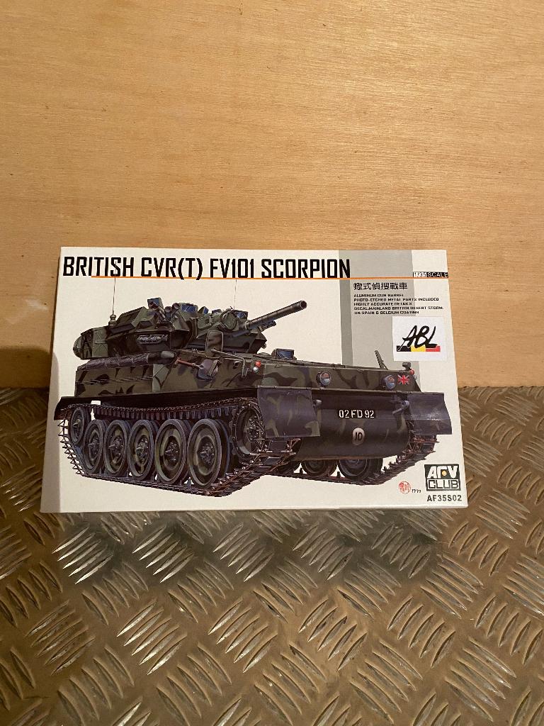 CVR (T) SCORPION - BELGISCH LEGER - 1:35, Hobby en Vrije tijd, Overige merken, Tank, Verzenden, 1:32 tot 1:50