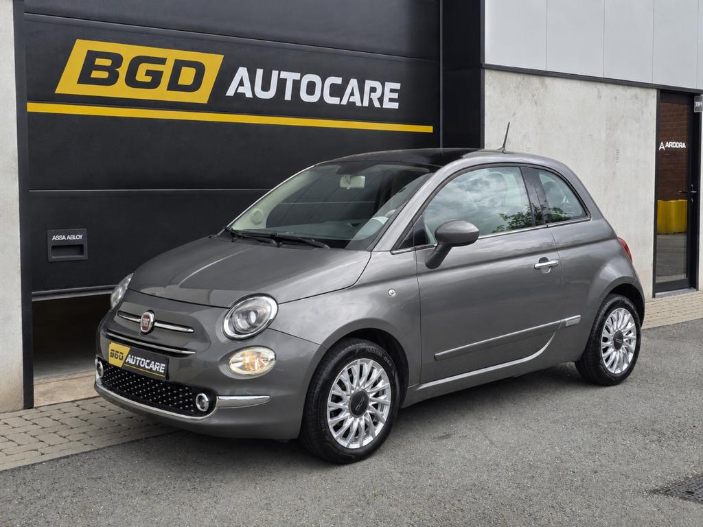 Fiat 500 1.2 Benzine 12M Garantie/TOMTOM/Panodak/Bluetooth, Argent ou Gris, Achat, Entreprise, Garantie prolongée
