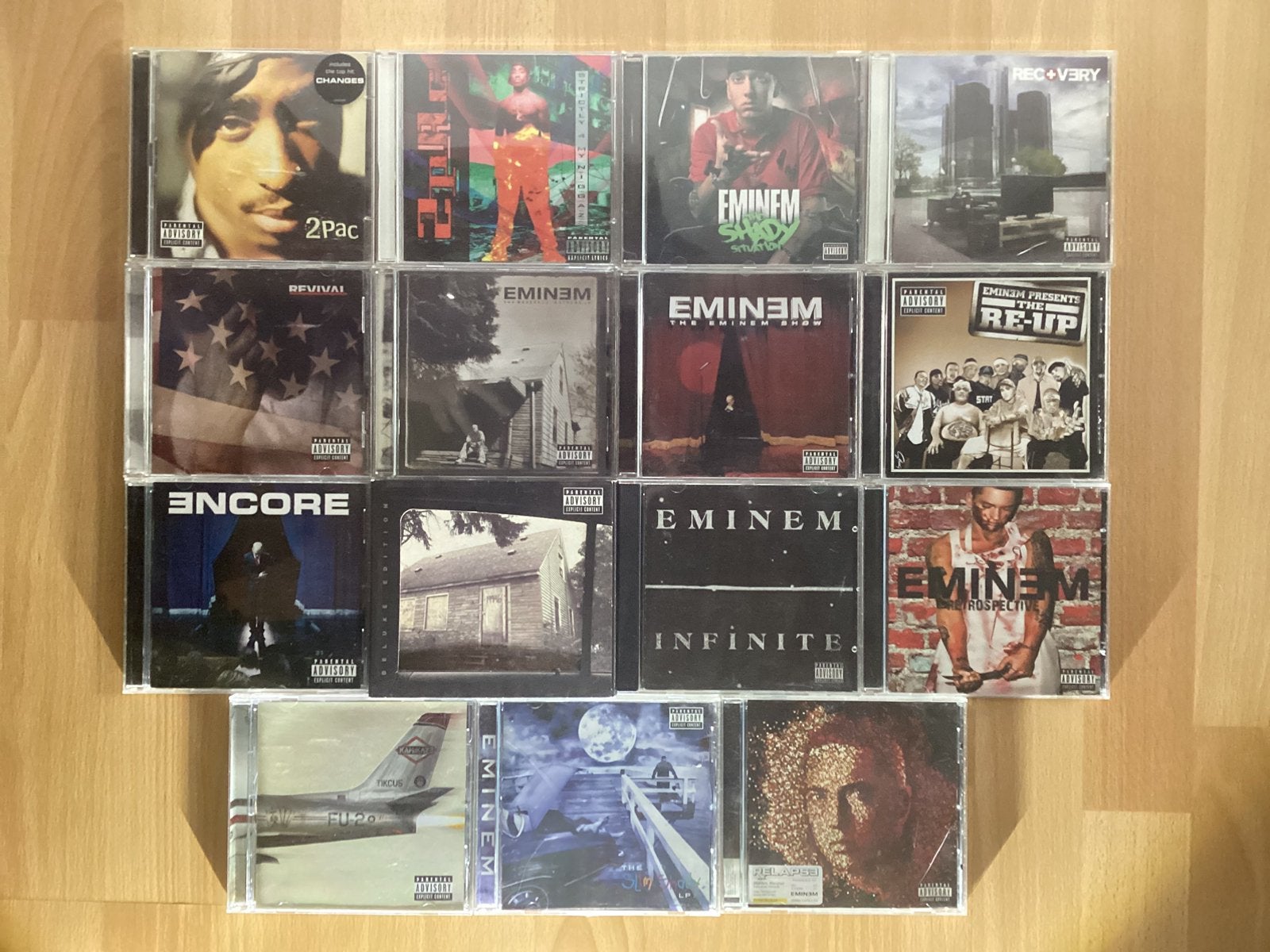 Cd’s Rap 2 Pac, Eminem, Enlèvement ou Envoi