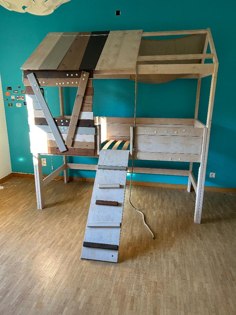 Boomhut bed, Ophalen, Gebruikt, Eenpersoons, 200 cm