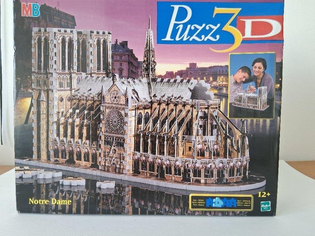 3-D puzzel Notre Dame, Hobby en Vrije tijd, Ophalen, Minder dan 500 stukjes, Gebruikt, Rubik's of 3D-puzzel