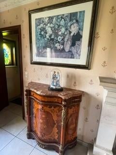 Meuble style Louis XV - dessus en marbre, 25 à 50 cm, Comme neuf, Enlèvement, 50 à 100 cm