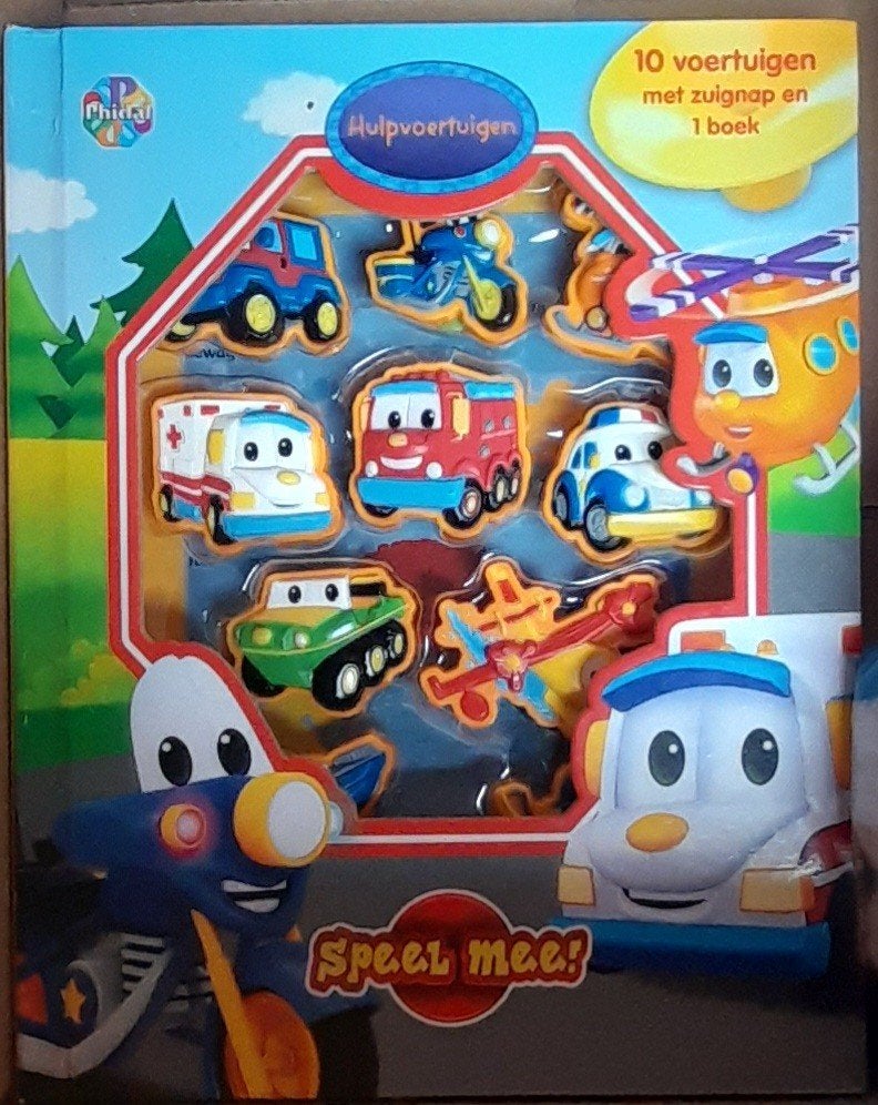 Kinderboek met plakkende auto's, Ophalen of Verzenden