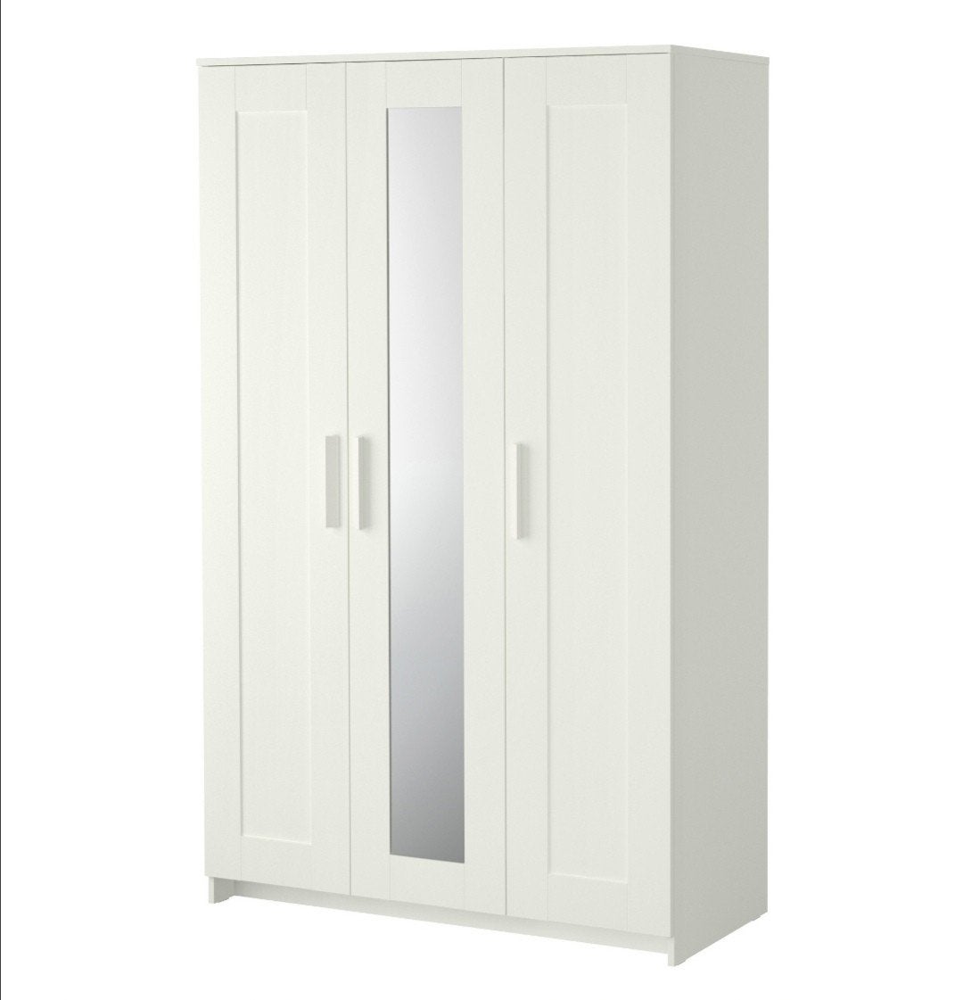Armoire 3 portes blanche BRIMNES, Avec porte(s), 25 à 50 cm, Comme neuf, 100 à 150 cm