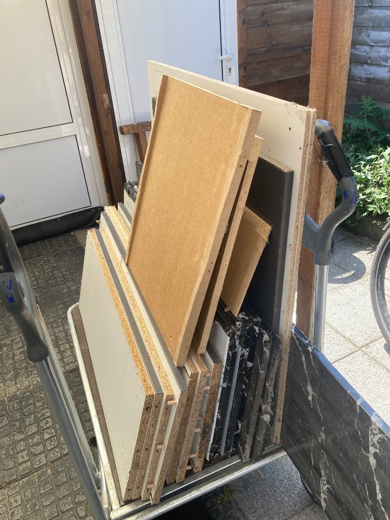 Mdf / plaatmateriaal, Doe-het-zelf en Bouw, Platen en Panelen, Ophalen, Gebruikt