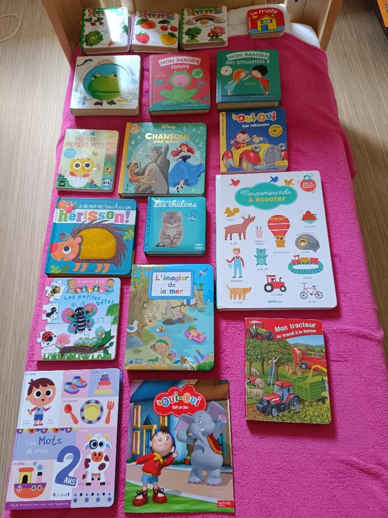 Lot de livres bébé/jeunes enfants, Enlèvement, Comme neuf, Livre à déplier, à toucher ou à découvrir, 1 à 2 ans