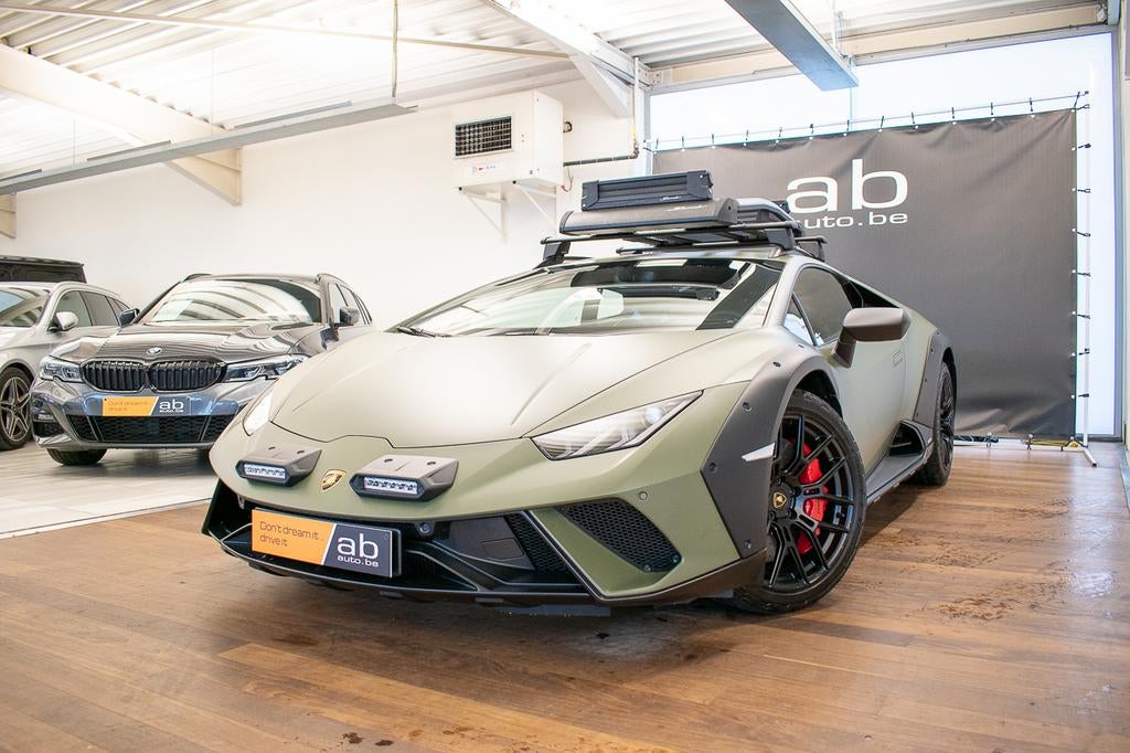 Lamborghini Huracán STERRATO, VERDE TURBINE, SENSONUM, 5.2l, Autos, Lamborghini, 0 kg, Achat, Entreprise, 2 places