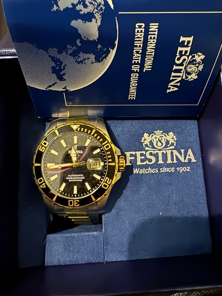 festina horloge met garantie, Ophalen, Staal, Polshorloge, Nieuw