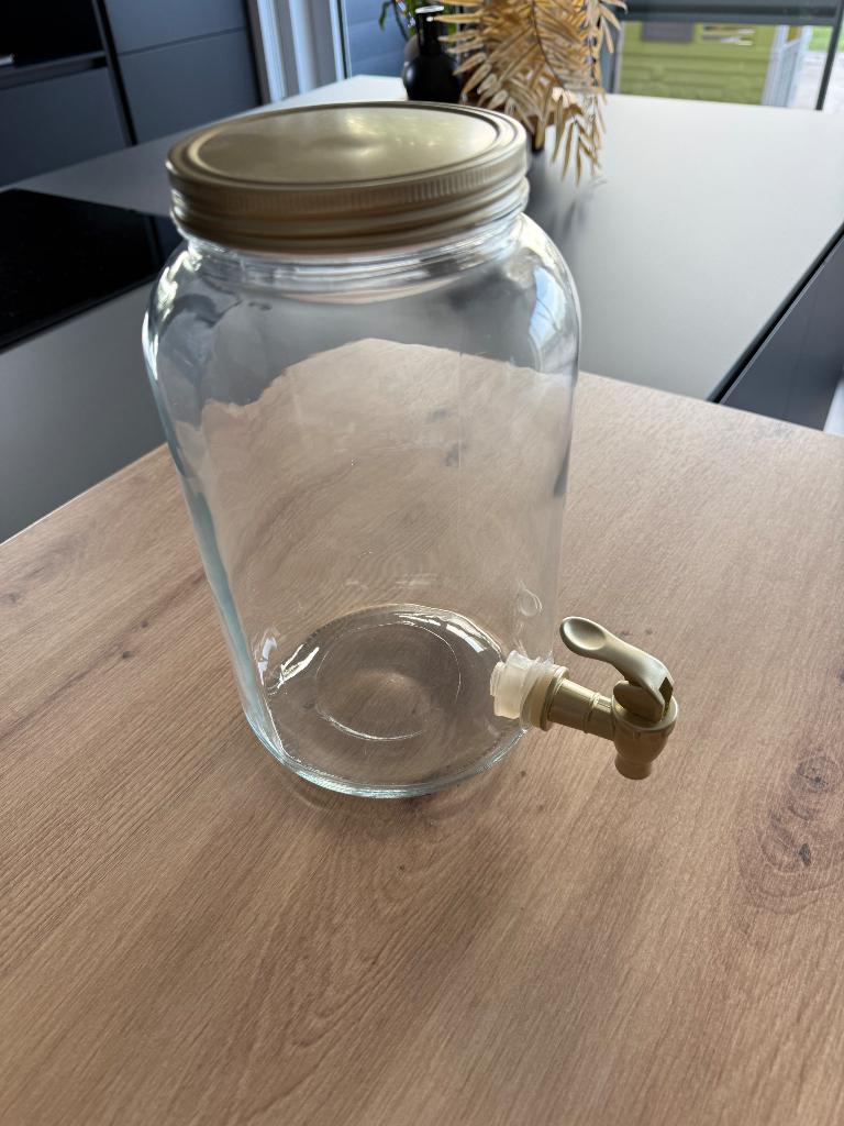 Carafe Casa transparente et doré, Enlèvement ou Envoi, Comme neuf, Verre, Autres types