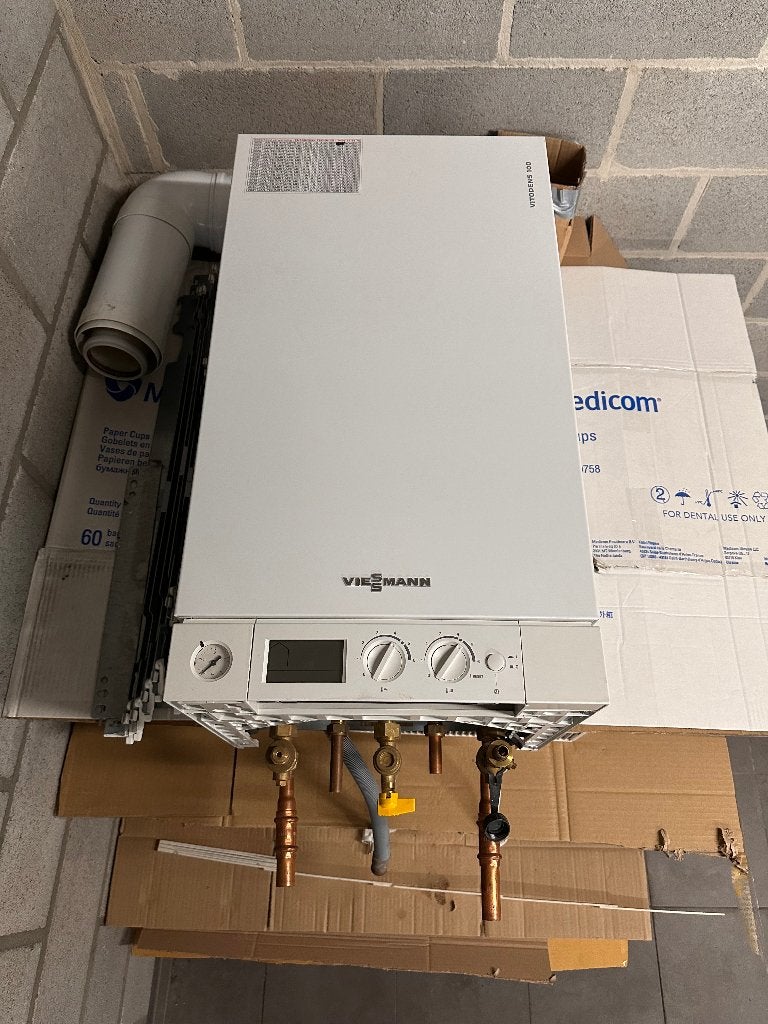 Viessmann Vitodens 100-W WB1B 35 kW – condensatieketel, Doe-het-zelf en Bouw, Chauffageketels en Boilers, Ophalen, Zo goed als nieuw