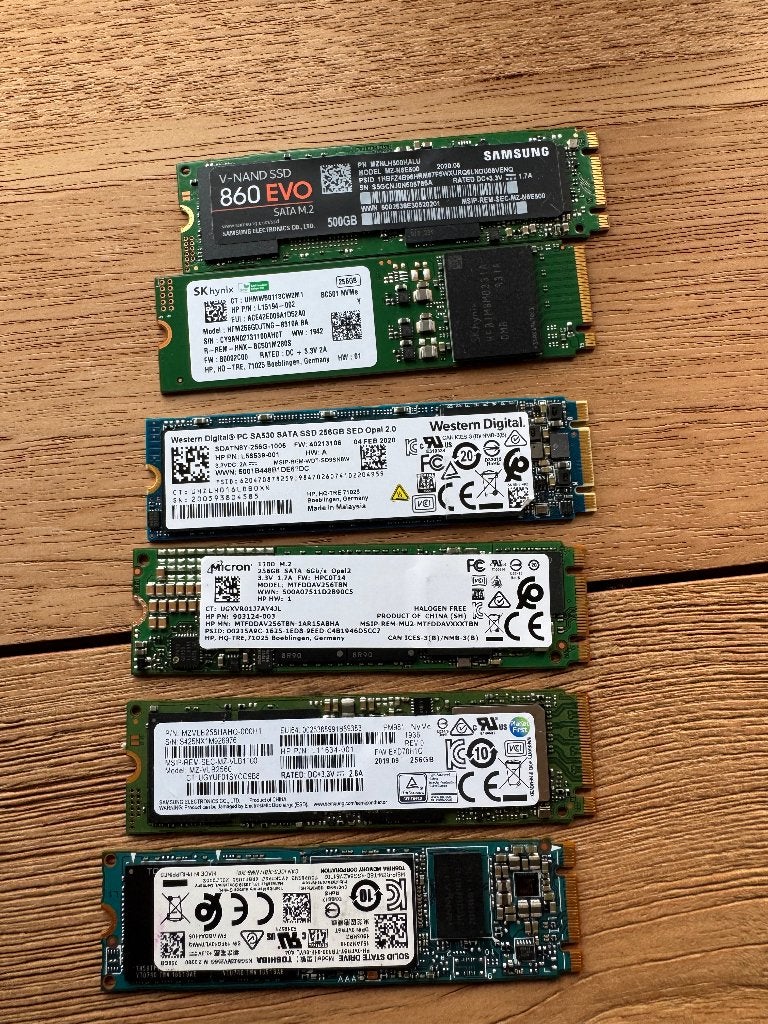 SSD M.2 NVMe Gen3 et SATA (128 Go à 512 Go) /SSD 2,5 pouces, Envoi, Desktop, NAS, SSD
