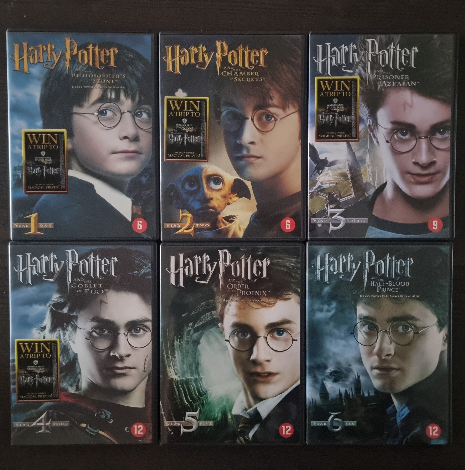 6 Harry Potter dvd's, Ophalen, Zo goed als nieuw, Nederlands, Nederlands