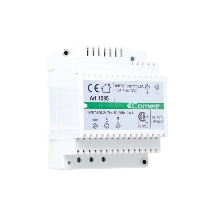 Ultra dinvoeding 4 modulen 33VDC 500mA, Verzenden