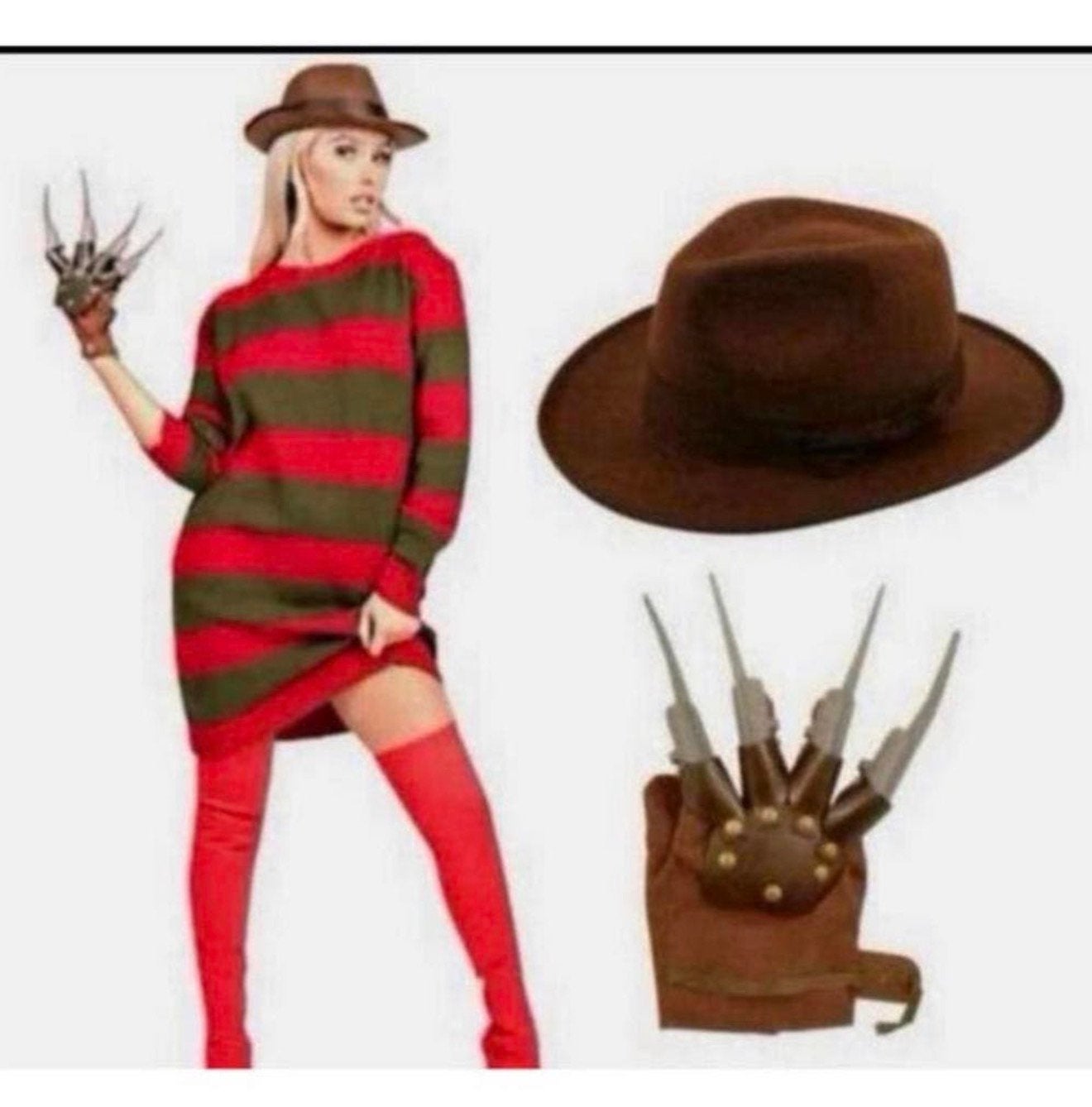 de costume carnaval d'Halloween de Freddy Krueger taille M/L, Enlèvement ou Envoi, Neuf, Taille 38/40 (M)