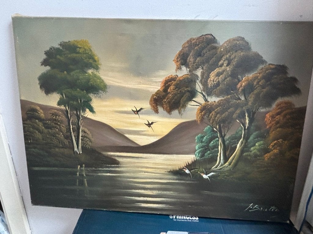 schilderij j bouten, Enlèvement, Paysage