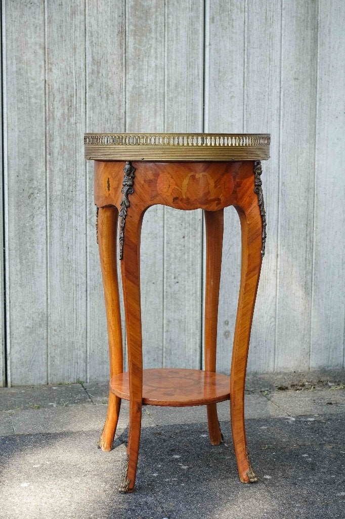 Guéridon bois/marbre, Enlèvement