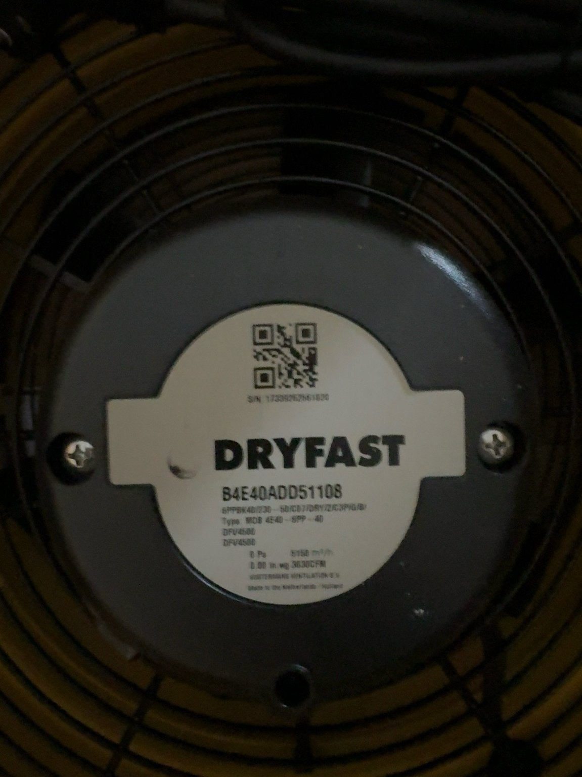 Dryfast DFV4500, Bricolage & Construction, Ventilation & Extraction, Enlèvement ou Envoi, Neuf