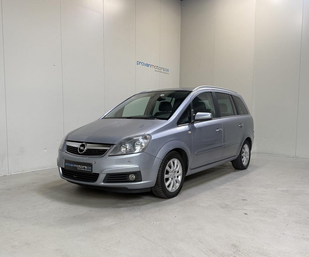 Opel Zafira 1.9 CDTI - 7 pl - Airco - GPS - Export!, 0 kg, Monovolume, Zwart, 4 cilinders