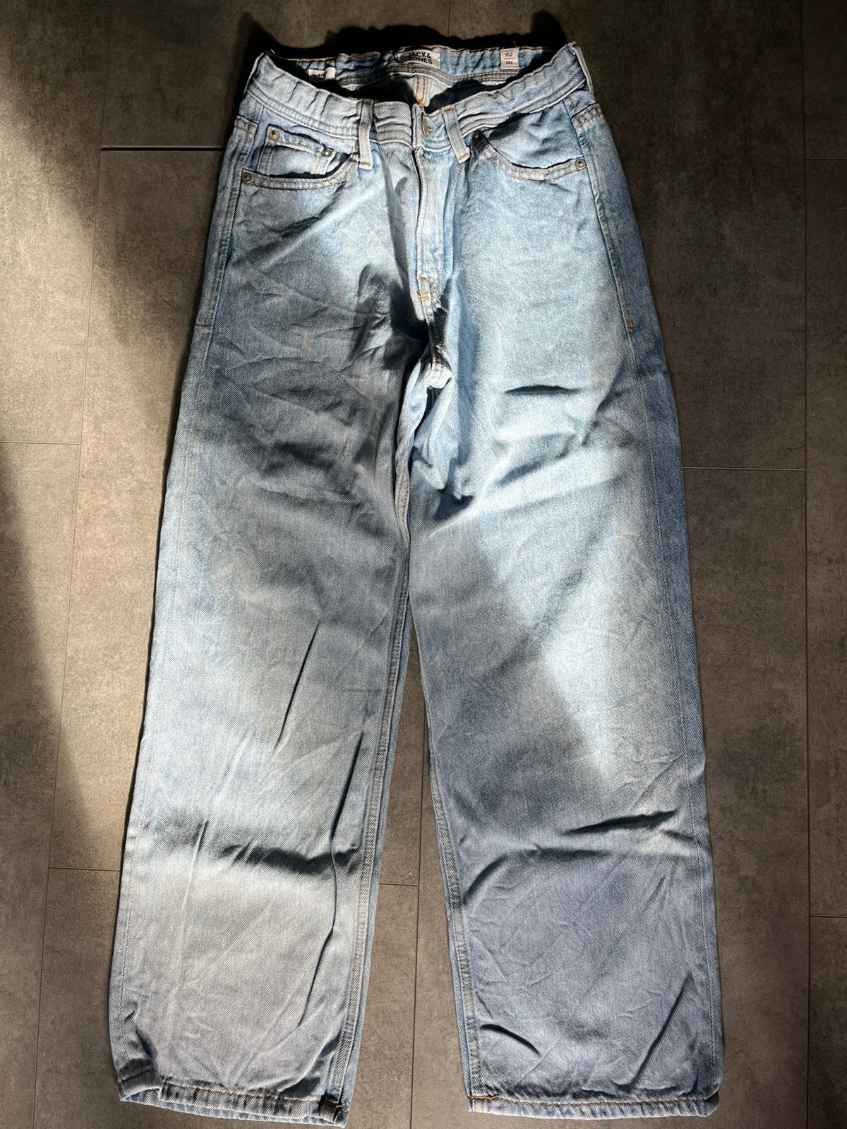 Lichtblauwe jeans maat 152, Enlèvement ou Envoi, Utilisé, Garçon, Pantalon