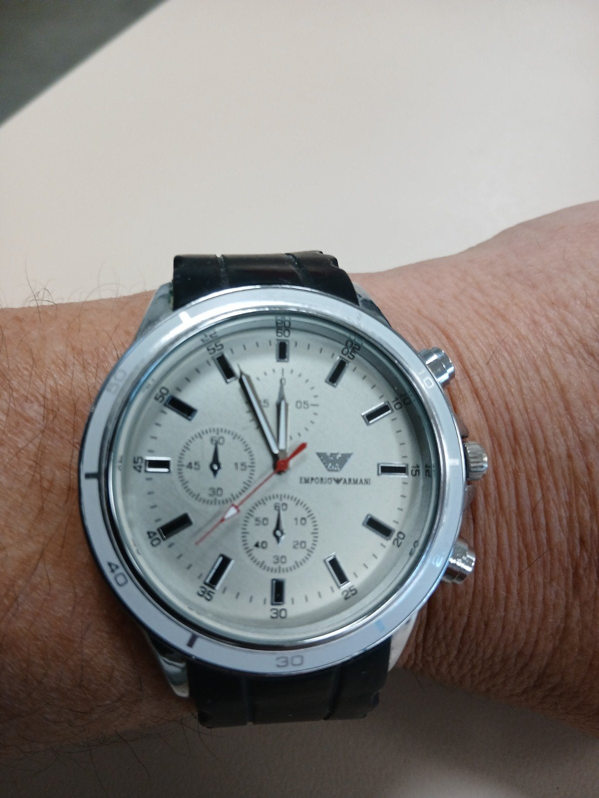 emporio armani vintage uurwerk, Bijoux, Sacs & Beauté, Autres marques, Enlèvement ou Envoi, Synthétique, Acier