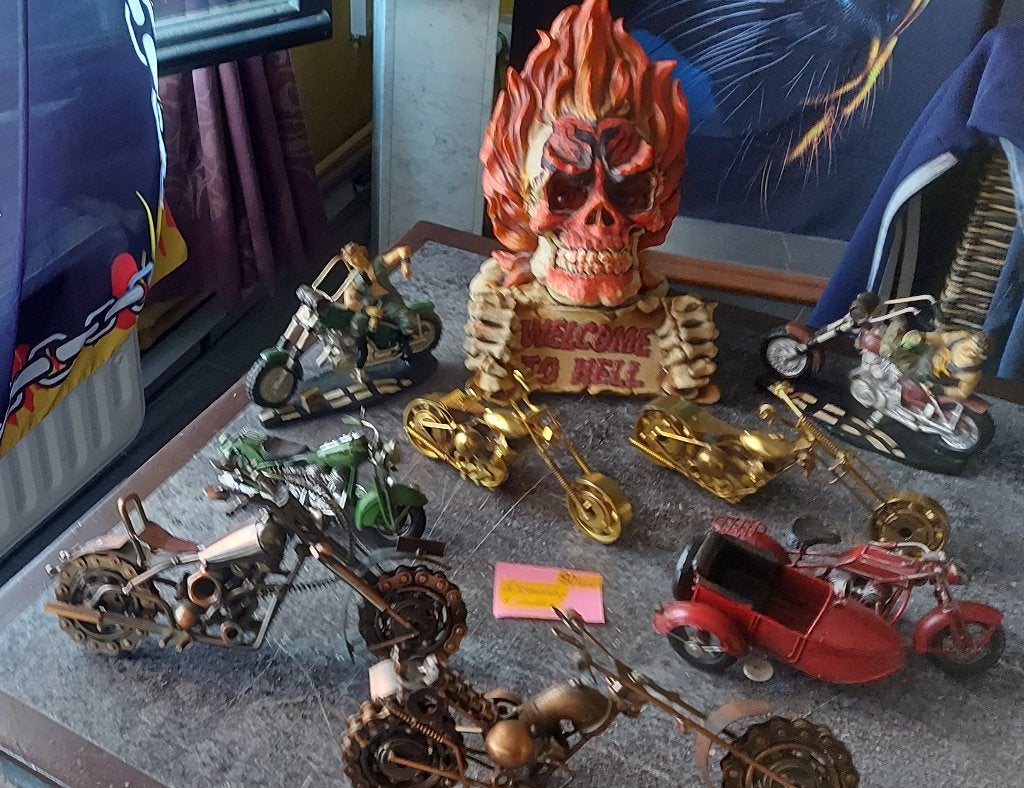 diverse moto's +doodskop., Verzamelen, Overige Verzamelen, Ophalen of Verzenden, Gebruikt