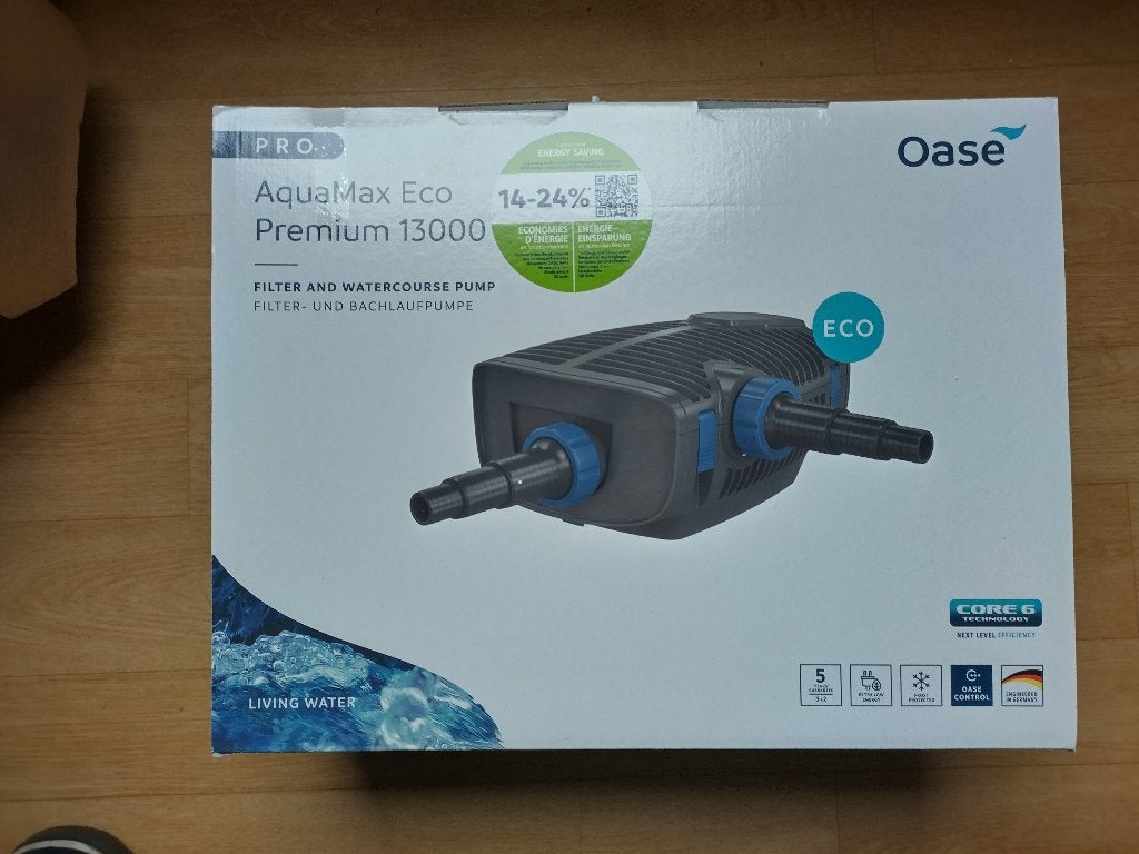 Oase Aquamax Eco Premium 13000 vijverpomp nieuw in doos., Ophalen of Verzenden, Nieuw, Vijverpomp