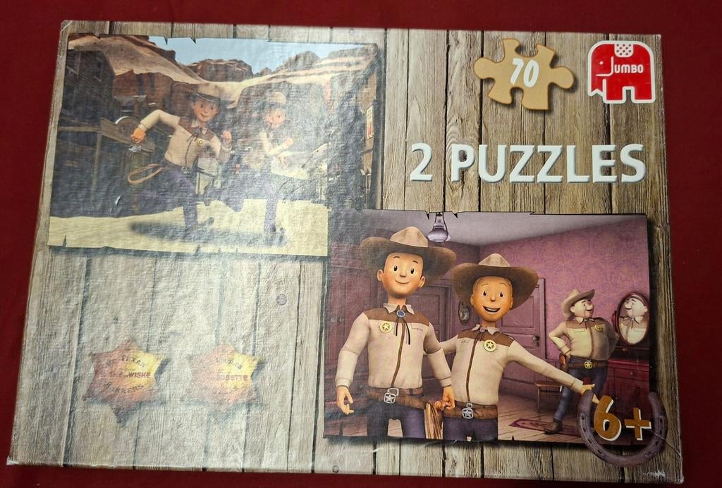 Puzzel : suske en wiske de texas rakkers (2 x 70 stukken), Enlèvement ou Envoi