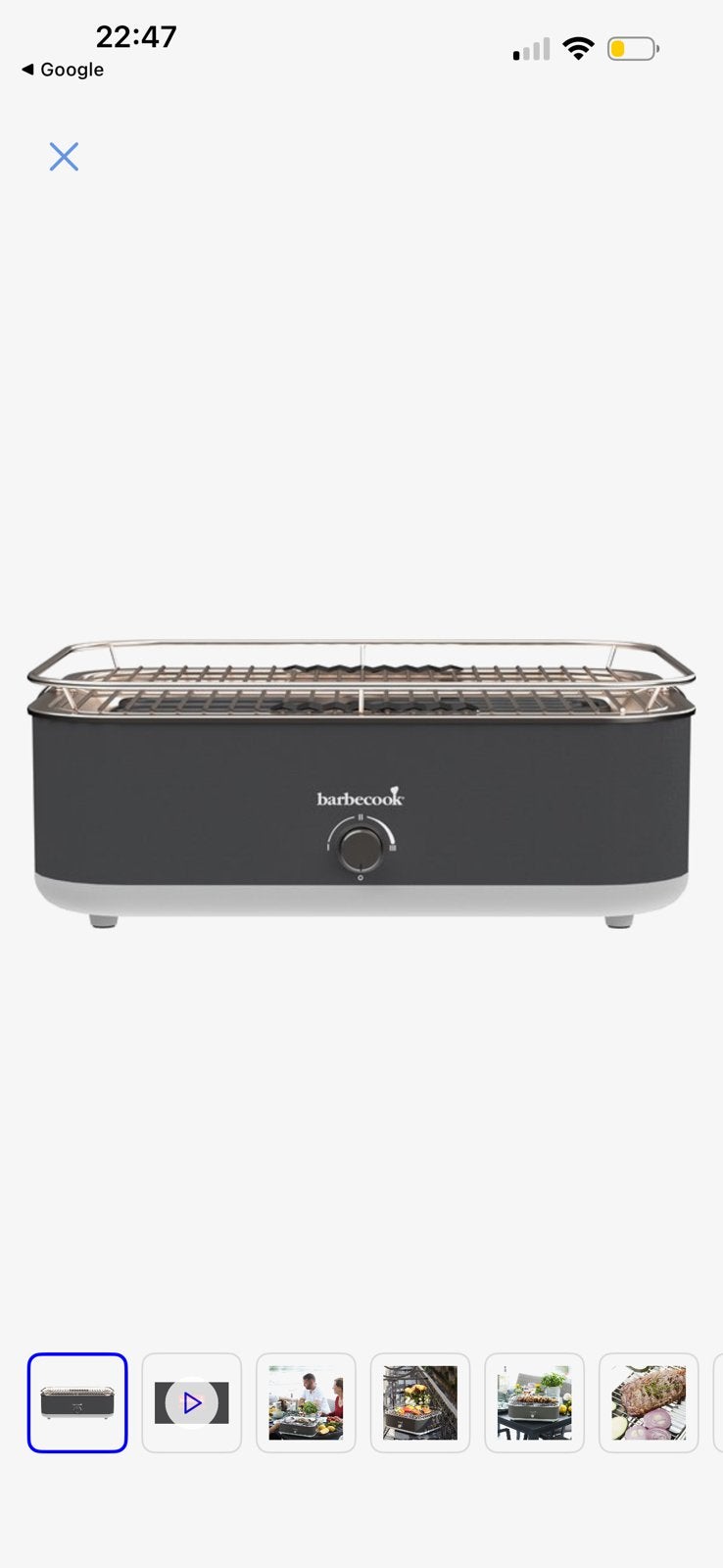 Barbecook e-carlo, Tuin en Terras, Ophalen of Verzenden, Zo goed als nieuw