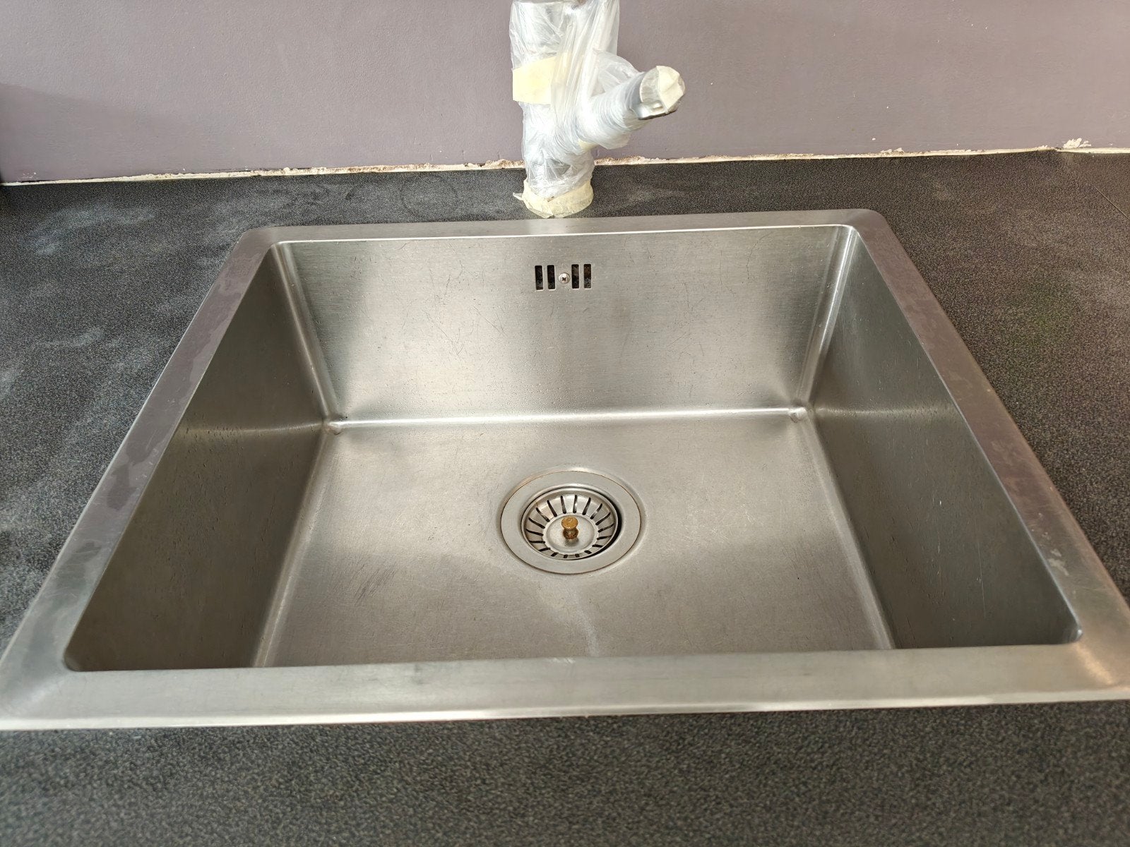 spoelbak Inox met sifon, Ophalen