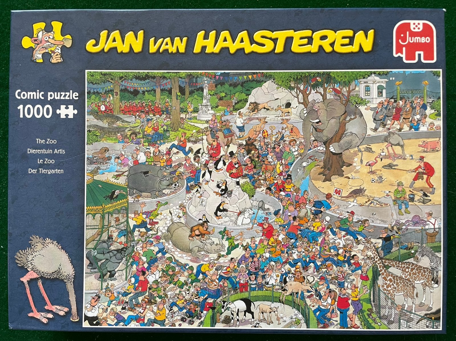 Jan van Haasteren 1000 stukjes - Dierentuin Artis, Hobby en Vrije tijd, Denksport en Puzzels, Ophalen of Verzenden, Zo goed als nieuw