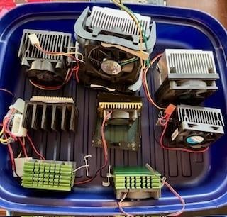 Lot de dissipateurs thermiques ALU, Enlèvement ou Envoi, Utilisé, Refroidisseur ordinateur à air