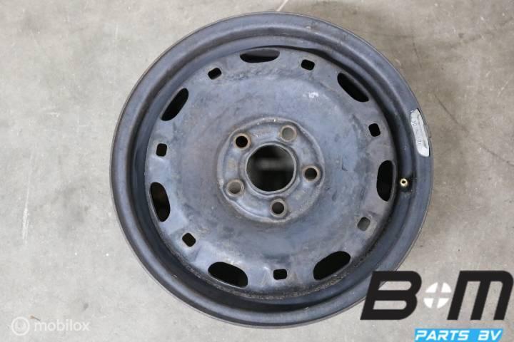 Originele 14 inch stalen velg VW Polo 9N / 9N3 6Q0601027H, Auto-onderdelen, Banden en Velgen, Gebruikt, Velg(en)