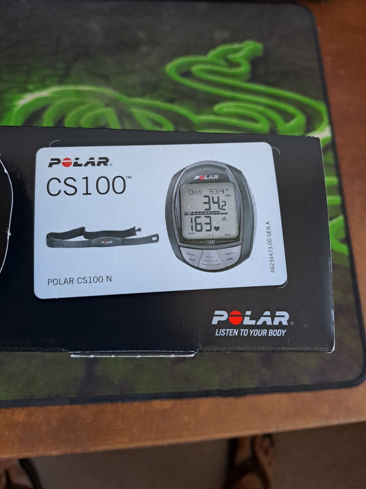 Polar CS100, Fietsen en Brommers, Fietsaccessoires | Fietscomputers, Ophalen, Hartslagsensor, Zo goed als nieuw
