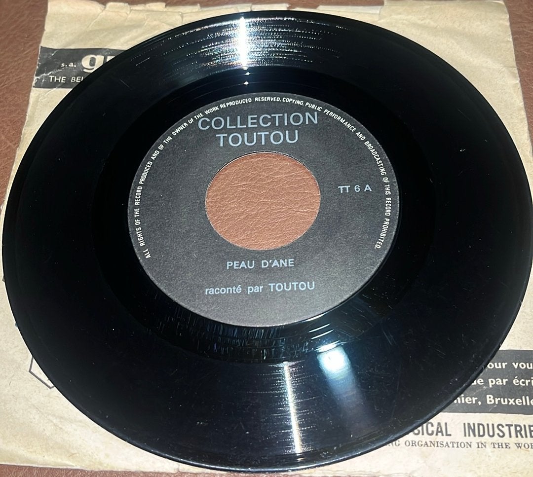 Toutou – Peau D'Ane - 7” vinyl single - BE - Sprookjessingle, Ophalen of Verzenden, Gebruikt