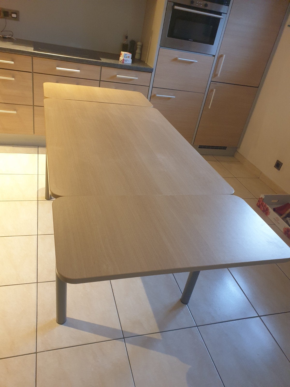 tafel uitschuifbaar +4 stoelen, Huis en Inrichting, Ophalen