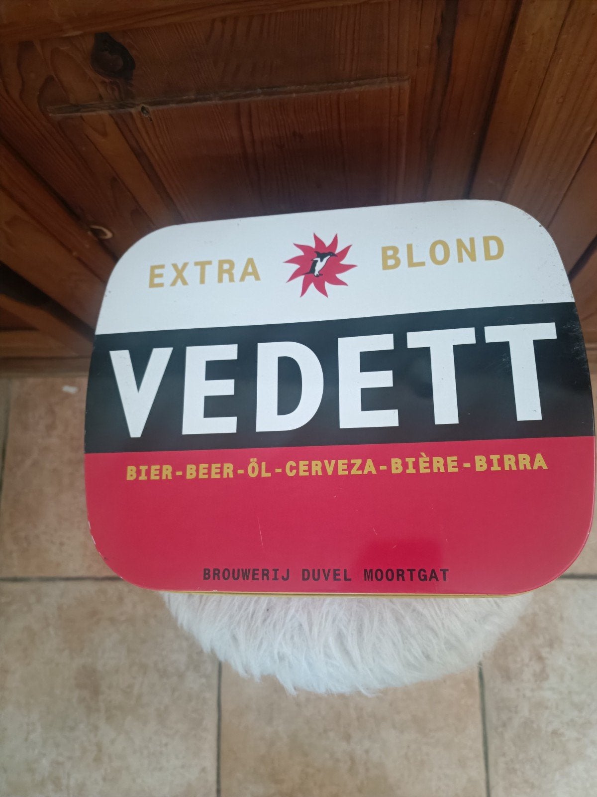 Vedett metalen doos, Verzamelen, Biermerken, Ophalen of Verzenden