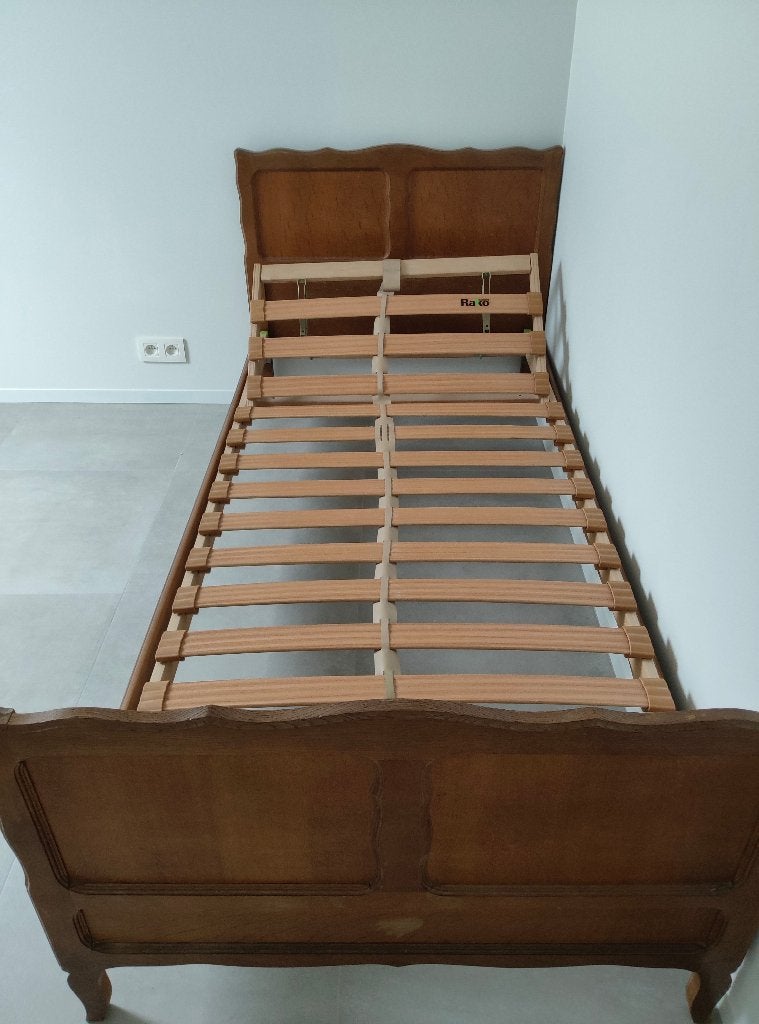 Gratis eenpersoonsbed, Ophalen, 90 cm, Eenpersoons, Bruin