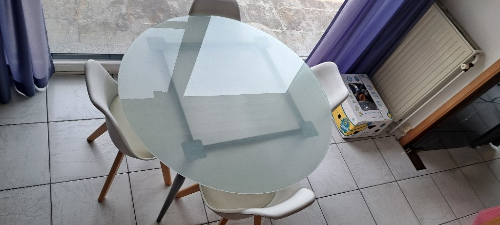 eettafel, Ophalen, 50 tot 100 cm, Rond, 50 tot 100 cm