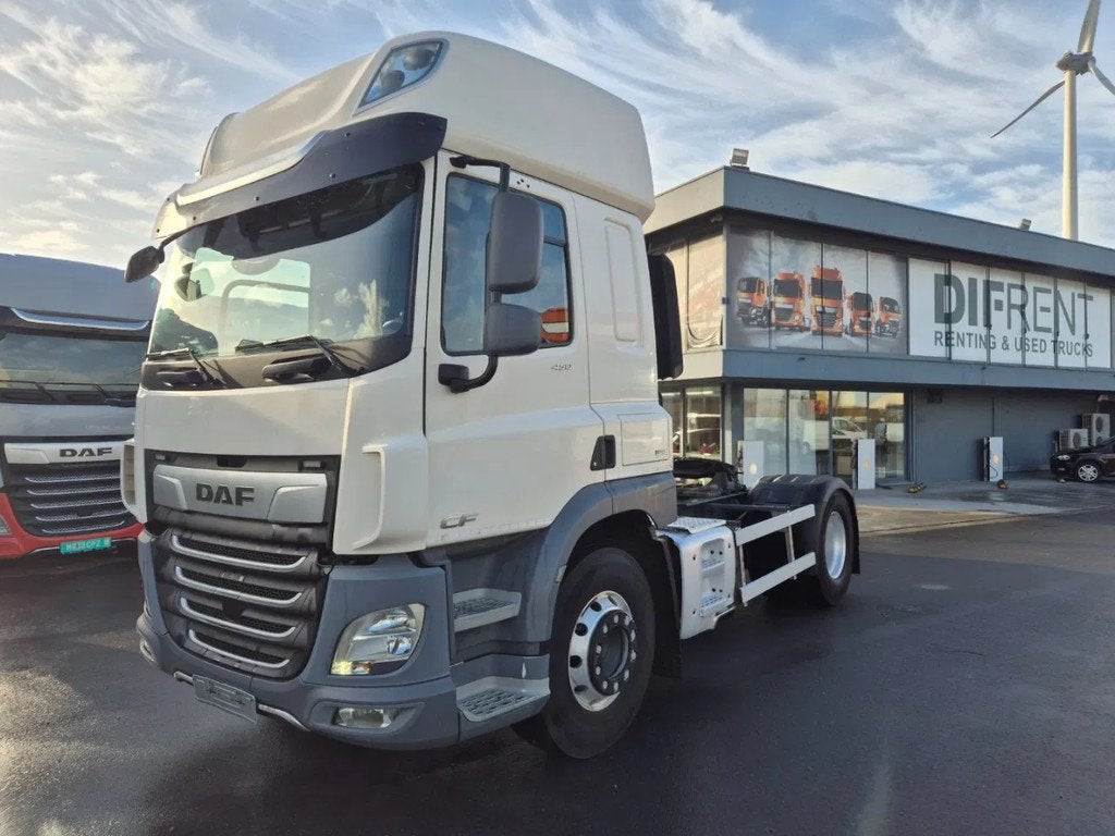 DAF CF 450 FT SPACE CAB (bj 2020), Auto's, Achterwielaandrijving, Euro 6, Traction-control, Wit