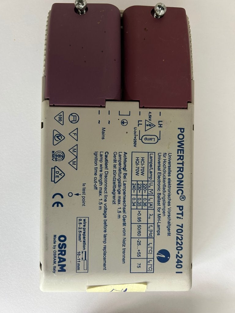 Osram Powertronic PTi Voorschakelapparaat, Ophalen, Nieuw, Schakelaar